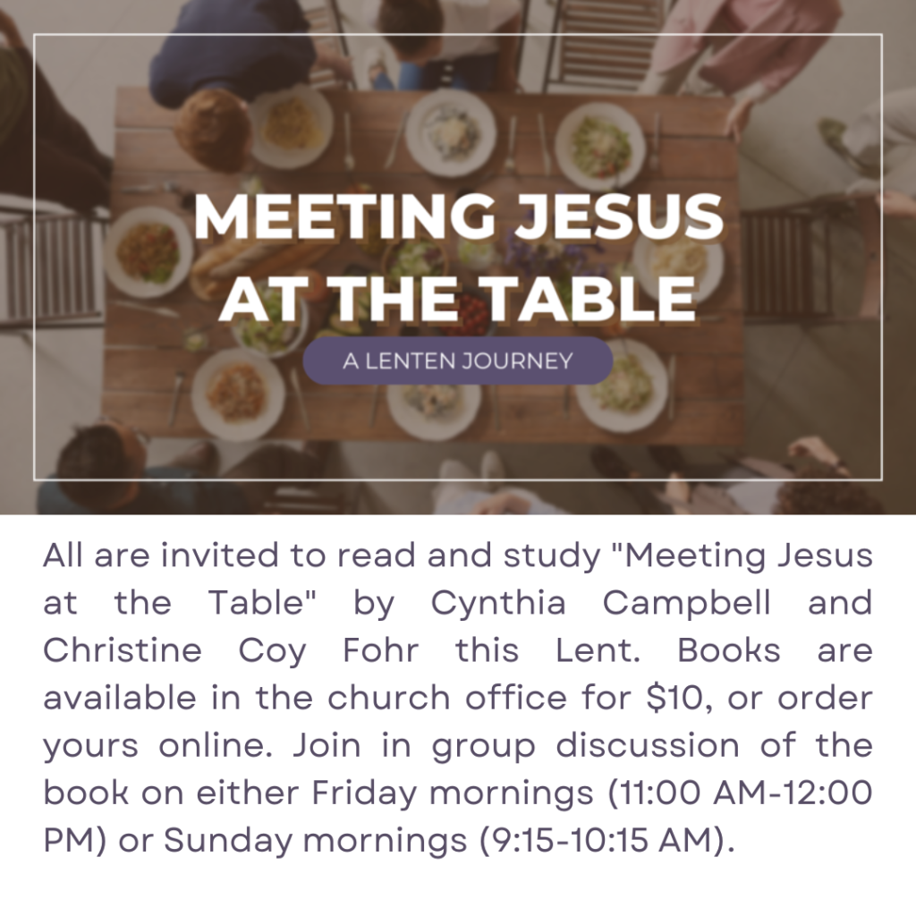 Meeting Jesus at the Table Lent